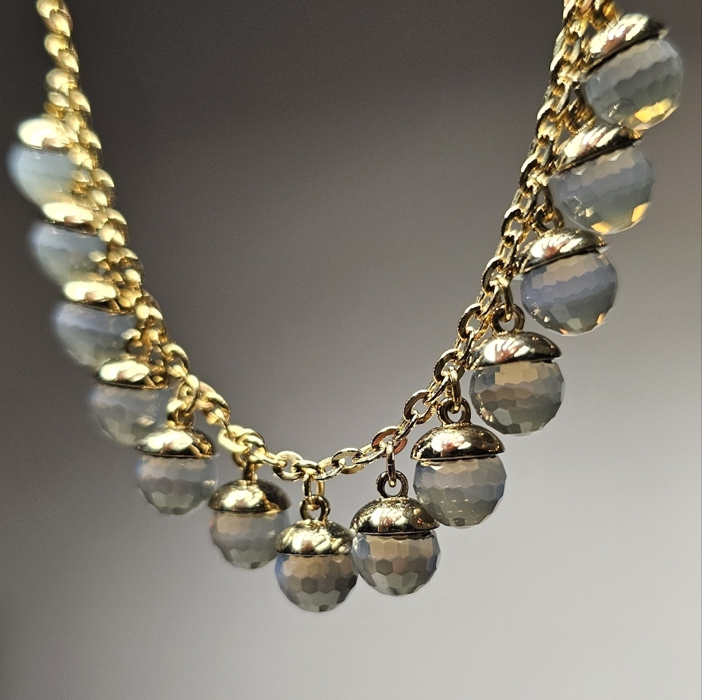 🇦🇹 Swarovski Crystal Beads Gold-Plated Necklace - Picture 10 of 16